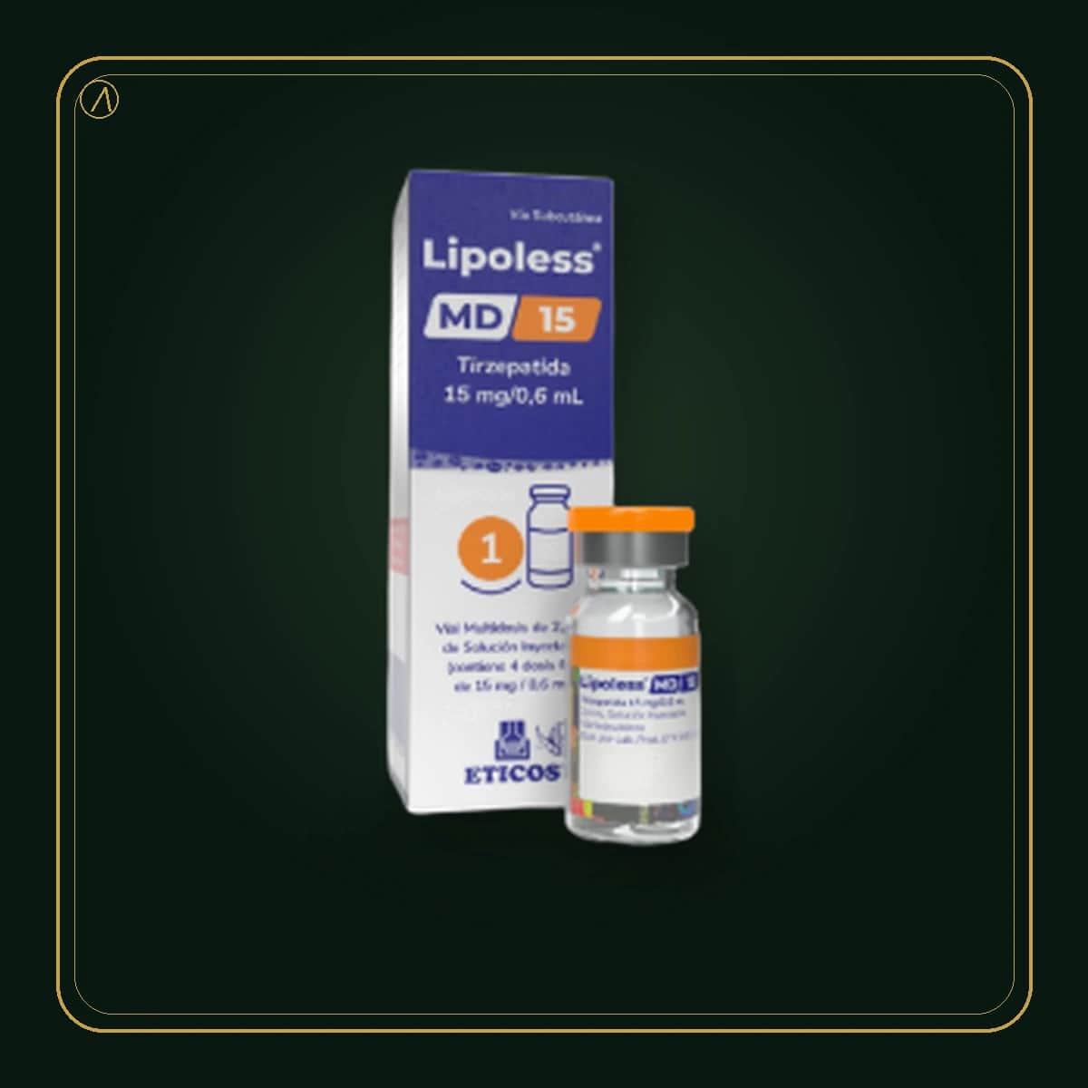 Tirzepatida · Lipoless MD · produto Levita em embalagem premium